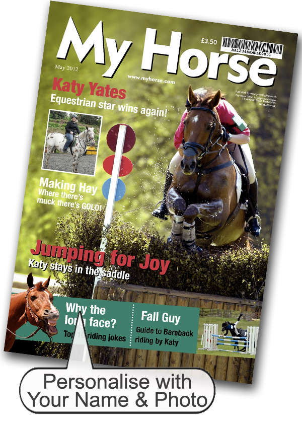 Horse Magazine Spoof Black Frame