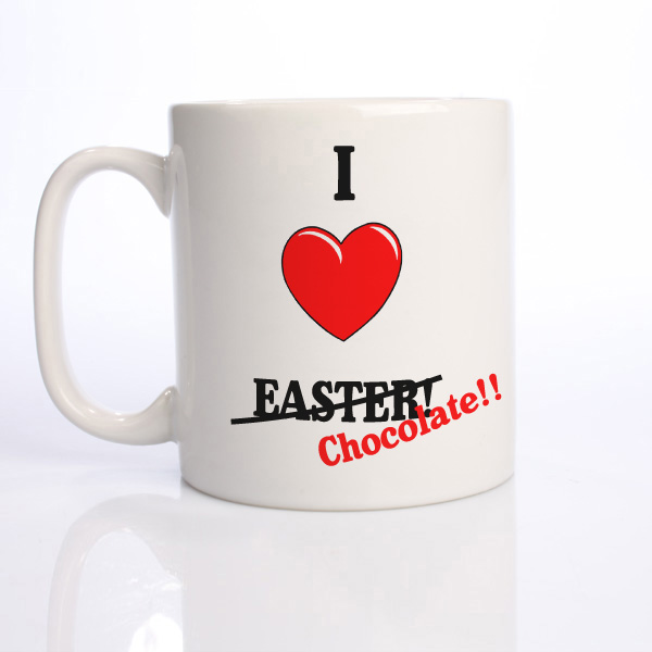 I Heart Easter (Chocolate) Personalised Mug - 9.99 I Heart Easter (Chocolate) Personalised Mug