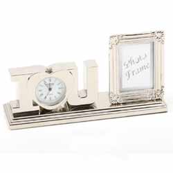 I Love You Frame and Miniature Clock