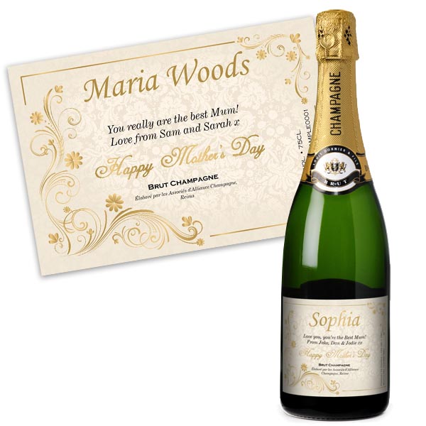 Mother's Day Personalised Champagne Luxury Gift Box - 44.99 Mother's Day Personalised Champagne Luxury Gift Box