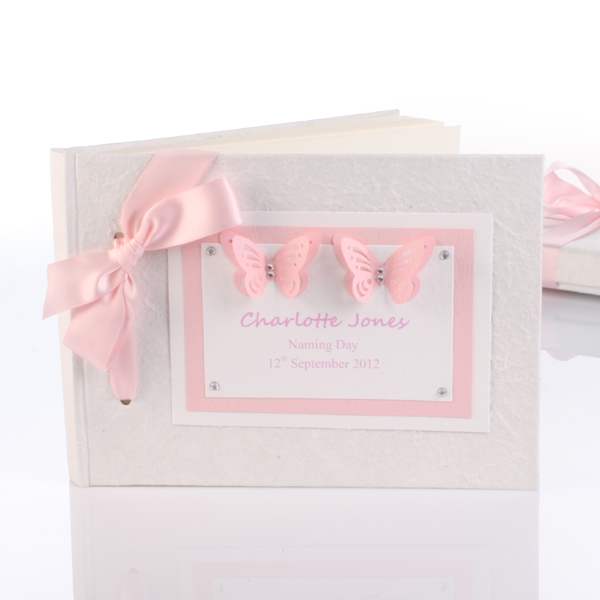 Personalised Naming Day Photo Album - Pink - 24.00 Personalised Naming Day Photo Album - Pink