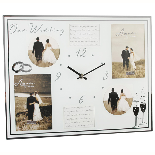 Glass Wedding Wall Clock best price comparison - Check Web Prices