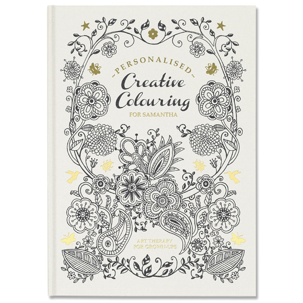 Personalised Creative Colouring for Grown-ups Hardback - 29.99 Personalised Creative Colouring for Grown-ups Hardback