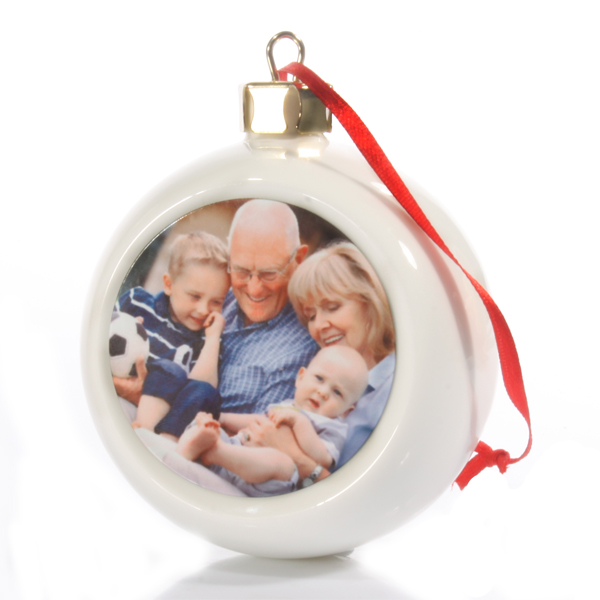 Personalised Grandparent Photo Bauble - 14.99 Personalised Grandparent Photo Bauble