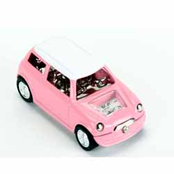 Pink Mini Miniature Clock