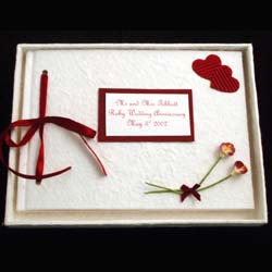 Personalised Ruby Anniversary Album