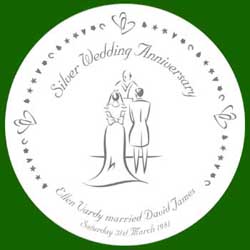Silver Anniversary Plate
