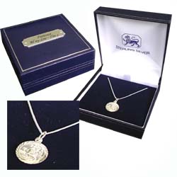 St Christopher Pendant with Personalised Box