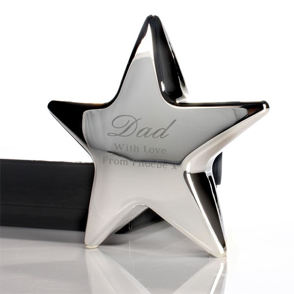 Fathers Day Personalised Star Paperweight - 24.95 Fathers Day Personalised Star Paperweight