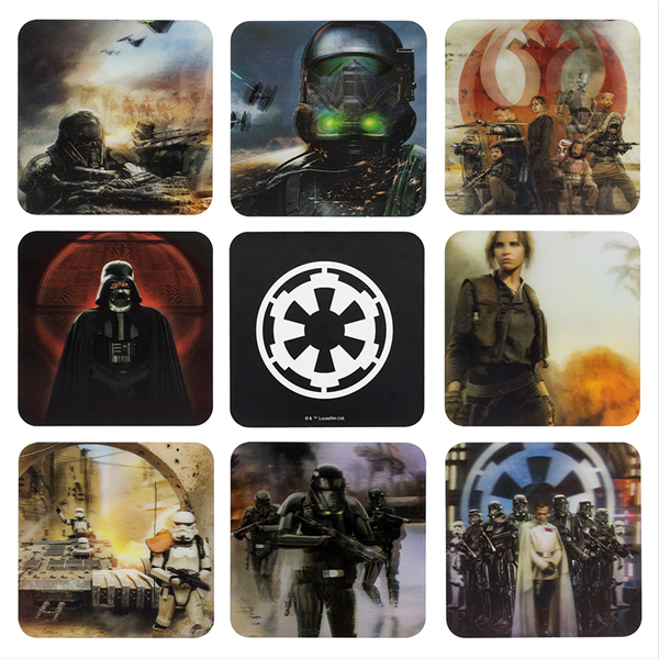 Star Wars Rogue One Set of 8 3D Coasters - 7.99 Star Wars Rogue One Set of 8 3D Coasters