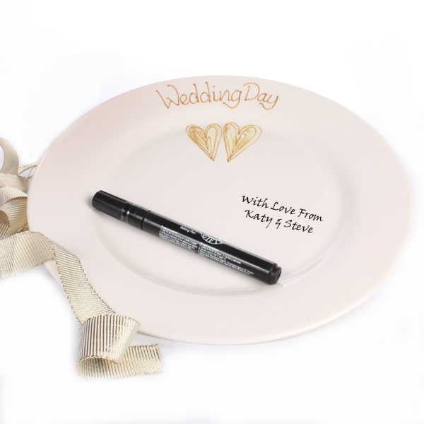 Wedding Plate Gold