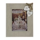 Love Story Wooden Frame With Hearts "Mr & Mrs" 5x7"