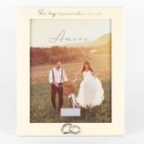 8" x 10" - AMORE BY JULIANA® Ivory Frame - This Day I Marry