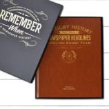 Personalised 100 Year English Rugby History Book