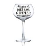Gin Glass - Forgive Me For I have Ginned