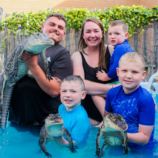 Swimming with Crocodiles for a Family of Four