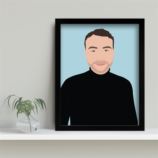 Personalised "Photo-to-Painting" Hand Illustrated Framed Prints for Him