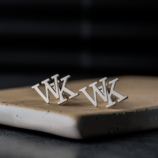 Personalised Sterling Silver Initial Cufflinks