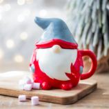 Christmas Gonk Lidded Ceramic Mug