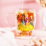 Disney Princesses Floral Glass Mug