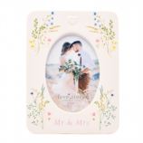 Love Story Ceramic Floral Mr & Mrs Photo Frame
