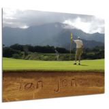 Personalised Golf Bunker Poster