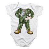 Personalised Army Baby Grow