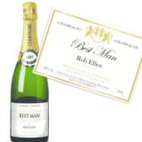 Best Man Personalised Champagne