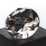 Engraved Crystal Paperweight