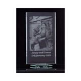 Etched Glass Photo Frame