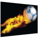 Personalised Flaming Football Poster