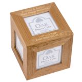 Personalised Oak Photo Cube