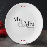 Personalised Mr & Mrs Plate