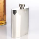 Engraved Pewter Hip Flask