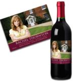 Red Wine With Personalised Photo Label