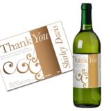 Personalised Thank You Wine