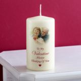 Valentines Day Personalised Photo Candle