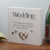 Wedding Sentiment Block-Art