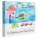 Your Childs Artwork on a Canvas Print