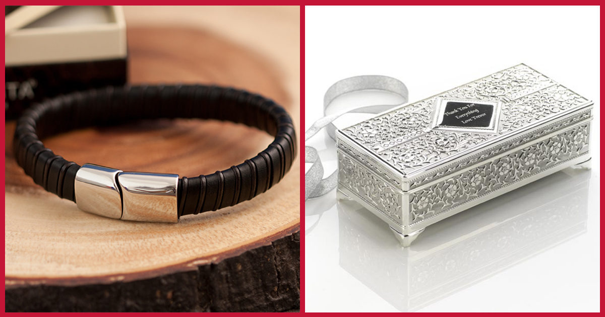 Men's leather bracelet and antique jewellery box Men's leather bracelet and antique jewellery box