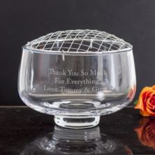 Engraved Rose Bowl