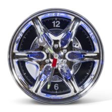 Neon Wheel Rim Wall Clock
