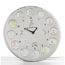 Two Tone My First Year Clock