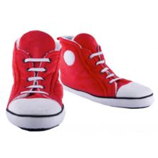 Red Mens Hi Top Slippers