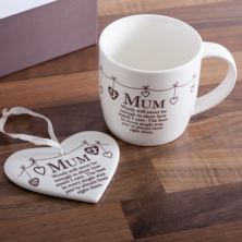 Mum Mug and Heart Gift Set