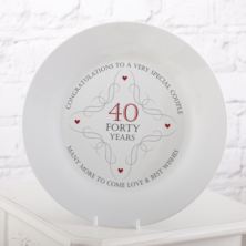 40th Anniversary Plate