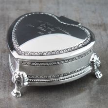 Antique Heart Trinket Box