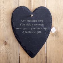 Personalised Slate Heart
