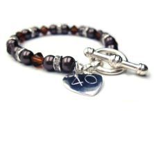 Ruby Anniversary Aspire Personalised Bracelet