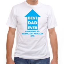 Best Dad Ever Personalised T-Shirt